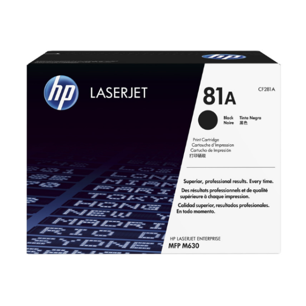 HP 81A LaserJet Toner Cartridge Original Black (CF281A)