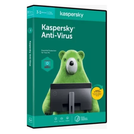 Kaspersky Antivirus 2020 - Windows and Mac OS Compatible, 3 Users, 1 Year