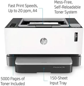 HP Never Stop Laser 1000A Black and White Only Printer (4RY22A) - Image 5