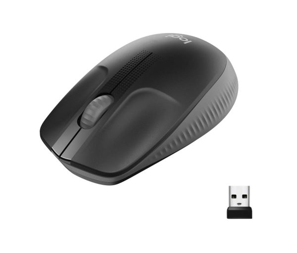 Logitech M190 Full-Size Wireless Mouse Charcoal