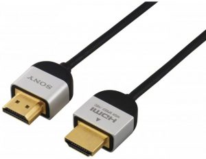 Sony DLC-HE20S Slim High-speed HDMI Cable, 1m, Brand New - 1 Year Warranty